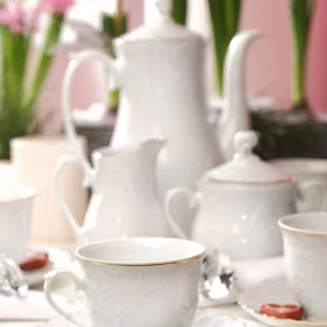 Serwis do kawy i herbaty Ćmielów ROCOCO Złota Linia | 12-osobowy 39 elementów