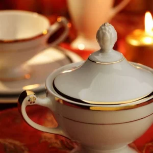 Serwis do kawy i herbaty Ćmielów - EMPIRE Królewskie Złoto | 6-osobowy 15 elementów