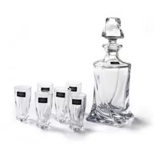 QUADRO Karafka + 6 kieliszków do likieru 869210