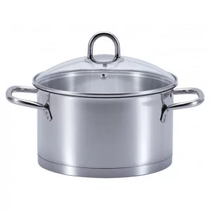 PROFI STAR Garnek z pokrywką szklaną 20cm