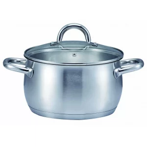 PROFI PLUS Garnek z pokrywką szklaną 20 cm