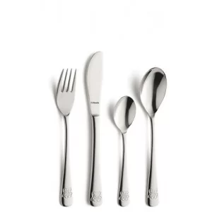 Komplet sztućców dziecięcych 4 szt Amefa - Teddy Bear