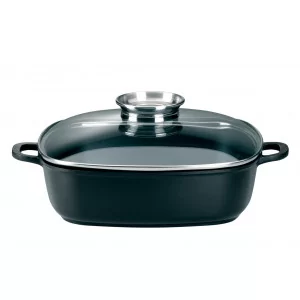 CRISPY INDUCTION Brytfanna z pokrywą szklaną 28cm