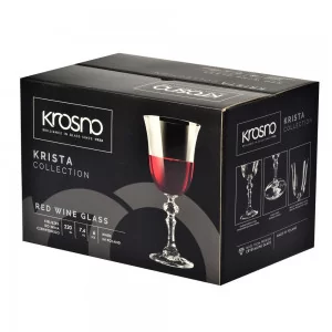 Kieliszki do wina czerwonego 220 ml KRISTA | komplet 6