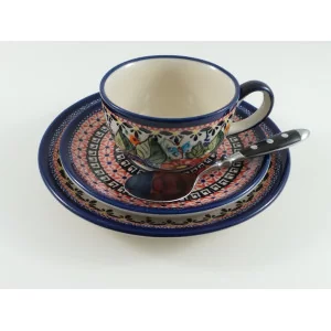 łyżeczka do herbaty Will z filiżanką Bolesławiec 149Art