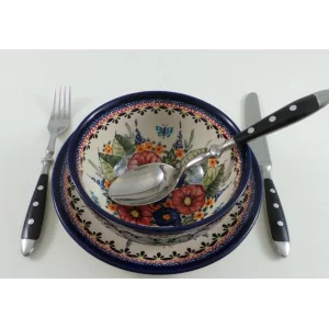 sztućce Will i ceramika Bolesławiec dekoracja 149ART