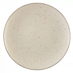 Talerz płytki 27cm Lubiana Ręcznie Malowana Krem