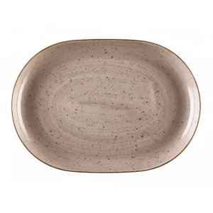 Półmisek owalny 33cm Lubiana Ręcznie Malowana Brąz