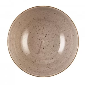 Talerz głęboki 18cm Lubiana Ręcznie Malowana Brąz