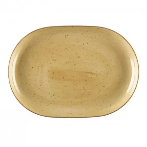 Półmisek owalny 28cm Lubiana Ręcznie Malowana Żółty