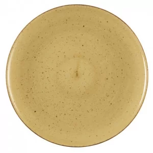 Talerz płytki 27cm Lubiana Ręcznie Malowana Żółty