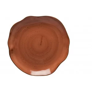 Talerz płytki 28cm Lubiana Stone Age ceglasty | komplet 6 sztuk