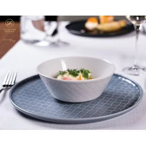 Talerz płytki 20 cm Lubiana - MARRAKESZ szary