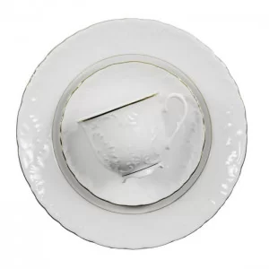 Serwis do kawy i herbaty Ćmielów ROCOCO Złota Linia | 12-osobowy 39 elementów