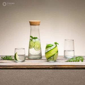 Karafka z korkiem Emma oraz szklanki Sofia