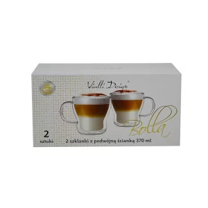 BOLLA Komplet 2 szklanek termicznych 370 ml/opakowanie