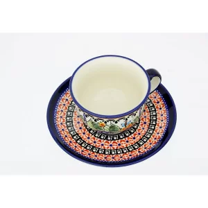 Filiżanka ze spodkiem Bolesławiec 220 ml GU-775836-149 ART