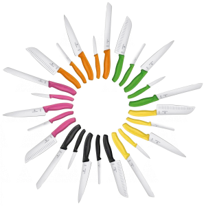 Nóż uniwersalny SANTOKU Ryflowany 17 cm Victorinox - SWISS CLASSIC |czarny