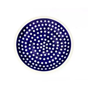 Talerz Bolesławiec 24 cm GU-1001-42 Kropki