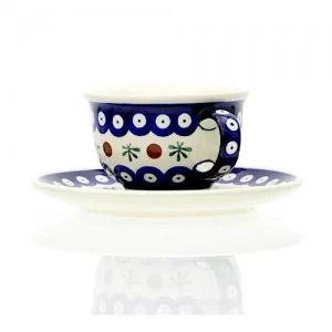 Filiżanka ze spodkiem Bolesławiec 220 ml GU-775836-D41