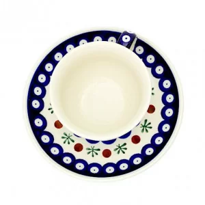 Filiżanka ze spodkiem Bolesławiec 220 ml GU-775836-D41