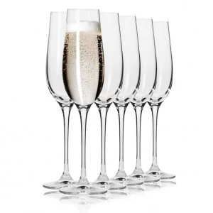 HARMONY Kieliszki do szampana 180 ml | komplet 6 sztuk