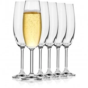 VENEZIA Kieliszki do szampana 200 ml |komplet 6 sztuk