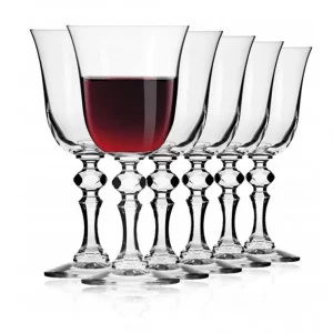 KRISTA Kieliszki do wina czerwonego 220 ml | komplet 6 sztuk