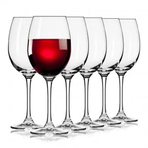 ELITE Kieliszki do wina czerwonego 360 ml |komplet 6 szt.