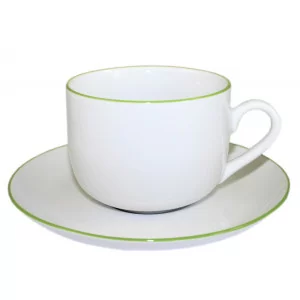 NORA Filiżanka ze spodkiem 450 ml/18 cm Zielona Linia