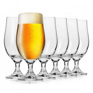 HARMONY Pokale do piwa 330 ml |komplet 6 sztuk