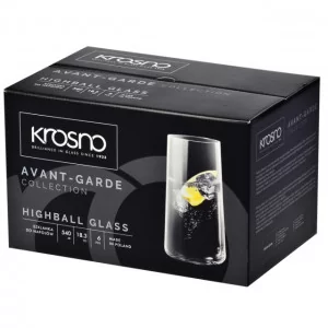 Szklanki wysokie 540 ml (6 szt.) Krosno - Avant-Garde