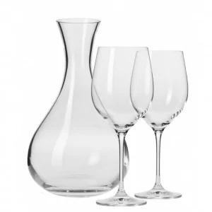 Karafka z kieliszkami do wina 1,6l (3 el.) Krosno - Harmony