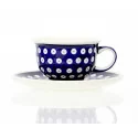 Filiżanka ze spodkiem 220 ml dek. 41 - Bolesławiec