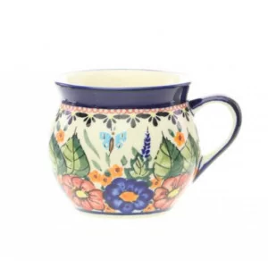 Kubek "beczułka" 320ml dek. 149art - Bolesławiec