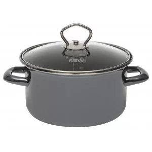 BLACK TIGER Garnek emaliowany 24 cm