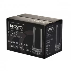 Szklanki wysokie do napojów 350 ml (6 szt.) Krosno - Fjord