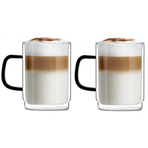 Komplet 2 szklanek z podwójną ścianką 350 ml Vialli Design - Carbon