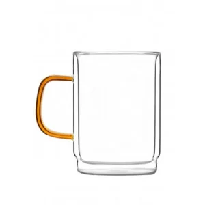 Komplet 2 szklanek z podwójną ścianką 350 ml Vialli Design - Amber