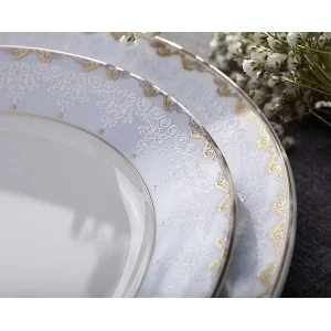 Komplet talerzy na 6 osób / 18 el Ćmielów - Astra Królewski Błękit