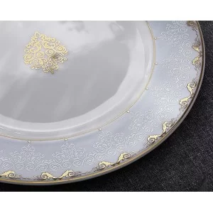 Komplet talerzy na 6 osób / 18 el Ćmielów - Astra Królewski Błękit