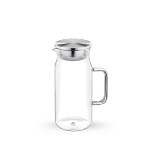 Dzbanek żaroodporny z metalową pokrywką 1000 ml Wilmax - Thermo Glass