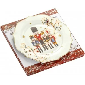 Talerz Świąteczny z Dziadkiem do orzechów 27 cm|555-7103