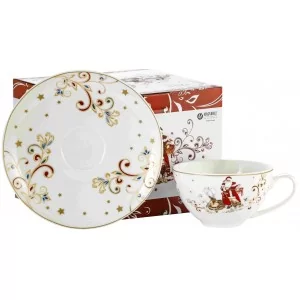 Komplet dwóch filiżanek "Jumbo" z Mikołajem - Marco Polo