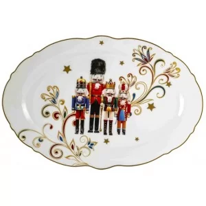 Półmisek Świąteczny z Dziadkiem do orzechów 30x20 cm