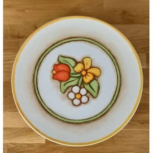 Patera na ciasto porcelanowa 32 cm Karolina - Zen Wiosenna