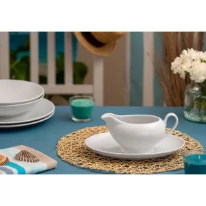 Serwis obiadowy na 12 osób (44el.) Chodzież - Dalia C001 Biała