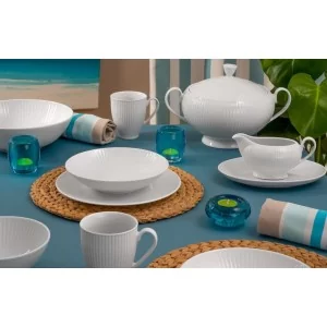 Serwis obiadowy na 12 osób (44el.) Chodzież - Dalia C001 Biała