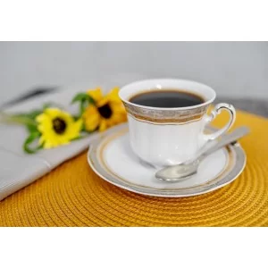 Garnitur do kawy na 6 osób (21el.) Ćmielów - Bolero E551 Princess