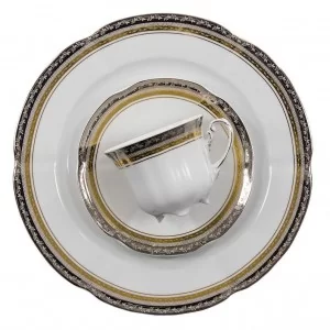 Garnitur do kawy na 6 osób (21el.) Ćmielów - Bolero E551 Princess